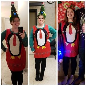 Penguin Ugly Sweater Dress